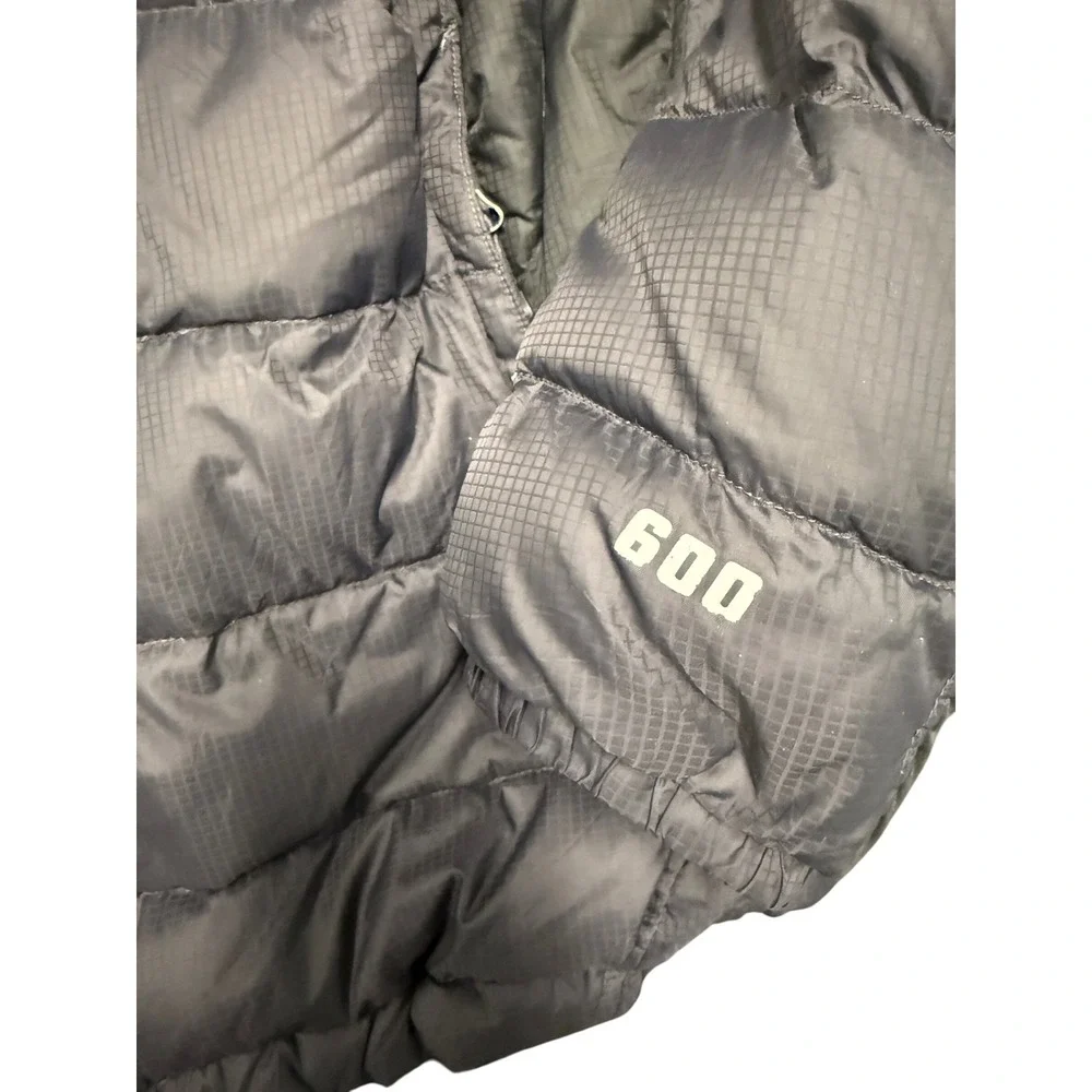 The North Face 600 Fill Down Puffer Jacket Mens XL Tall Gray Light Insulated GUC